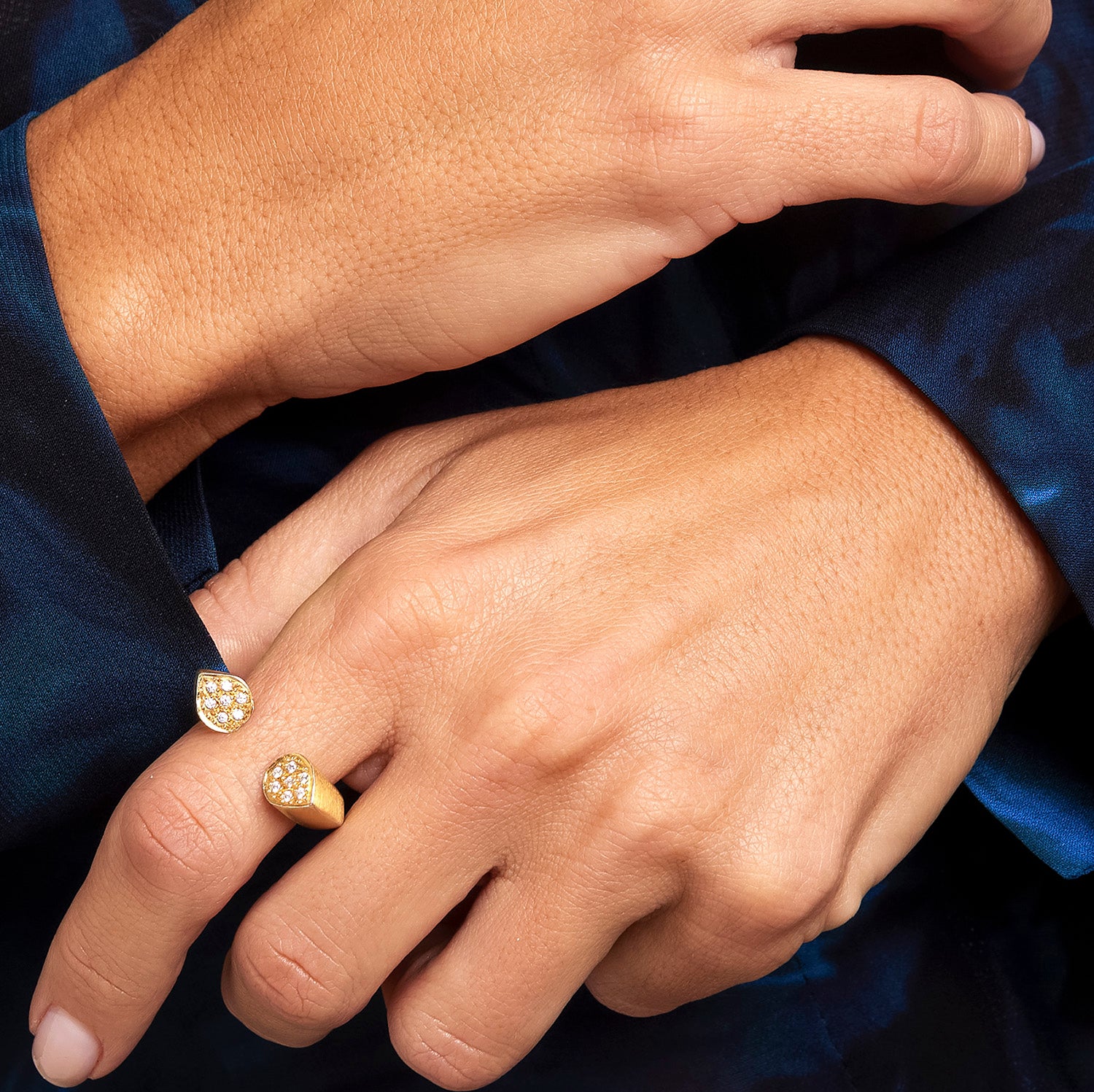 Anel Starter - Prata Dourada