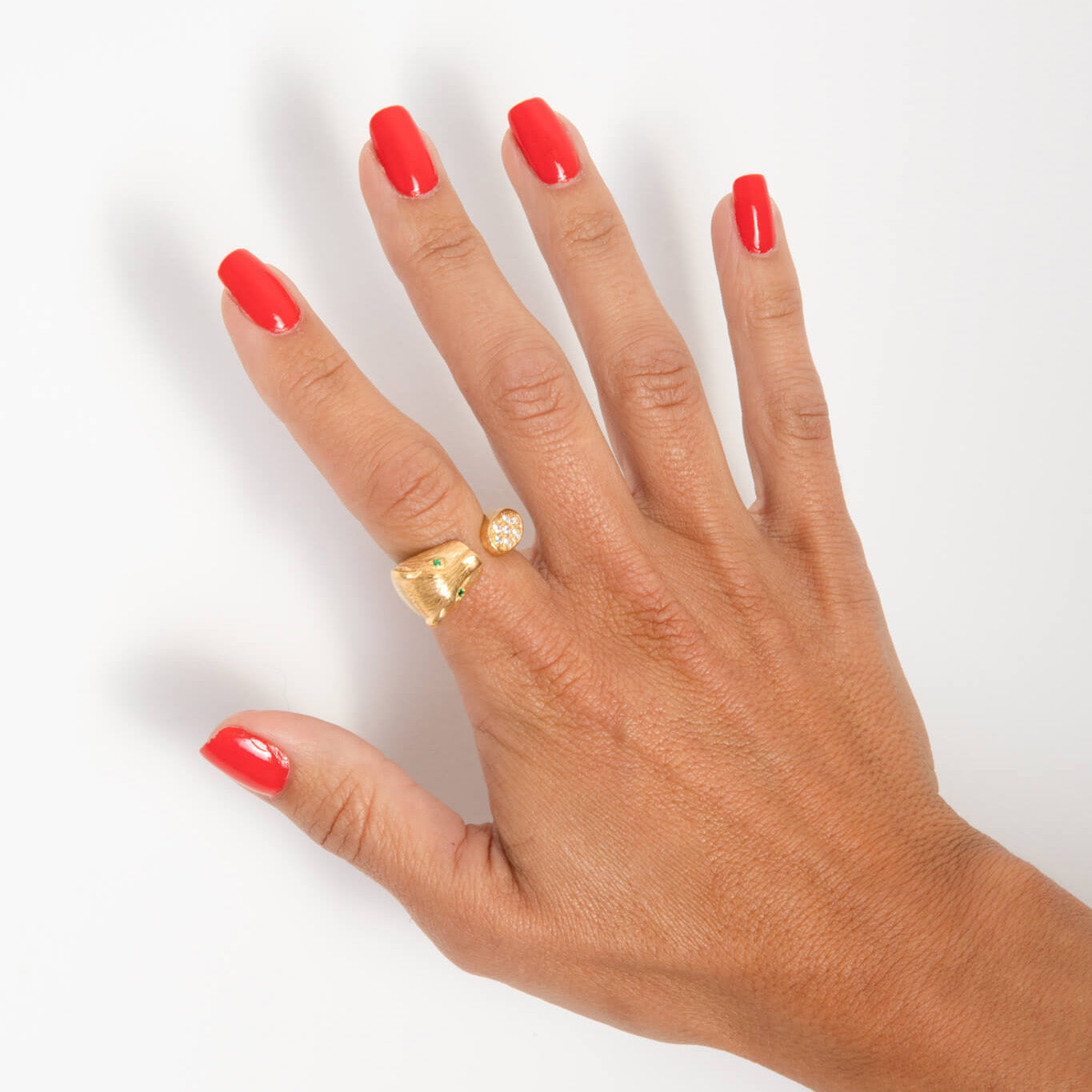 Anel Tiger - Prata Dourada