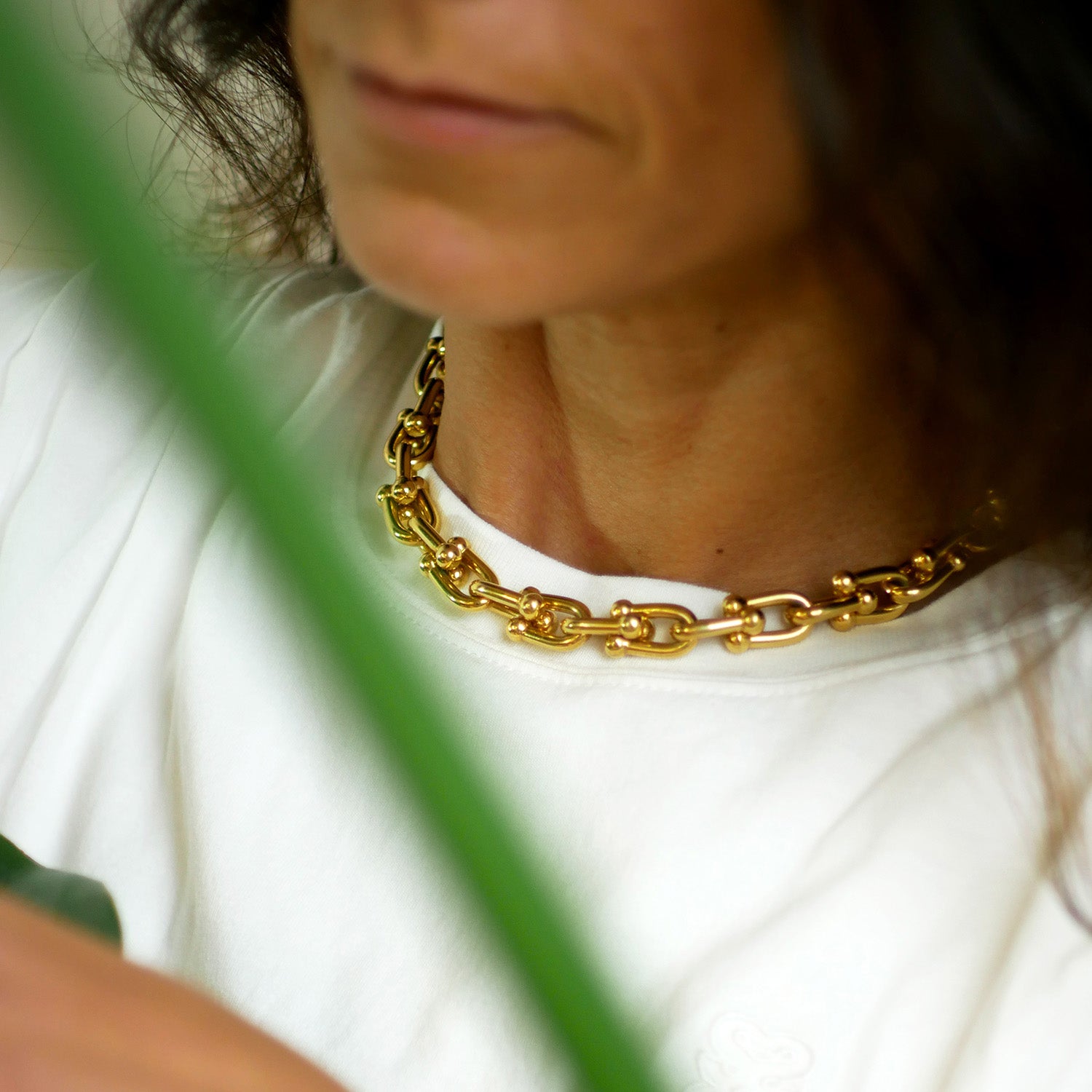 Colar Gin - Prata Dourada