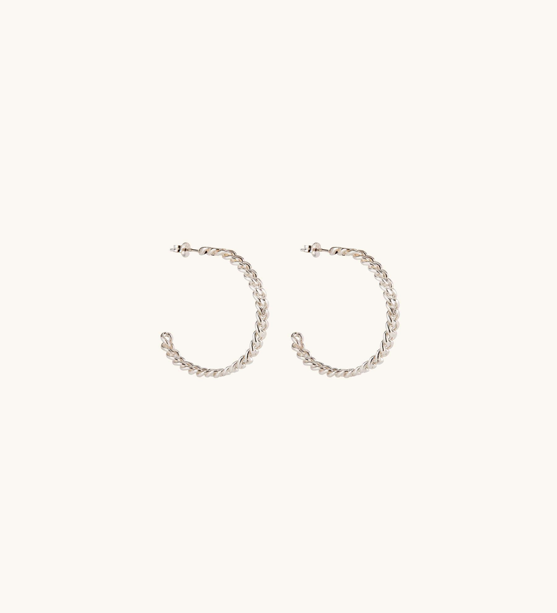 Olivia Hoops - Silver