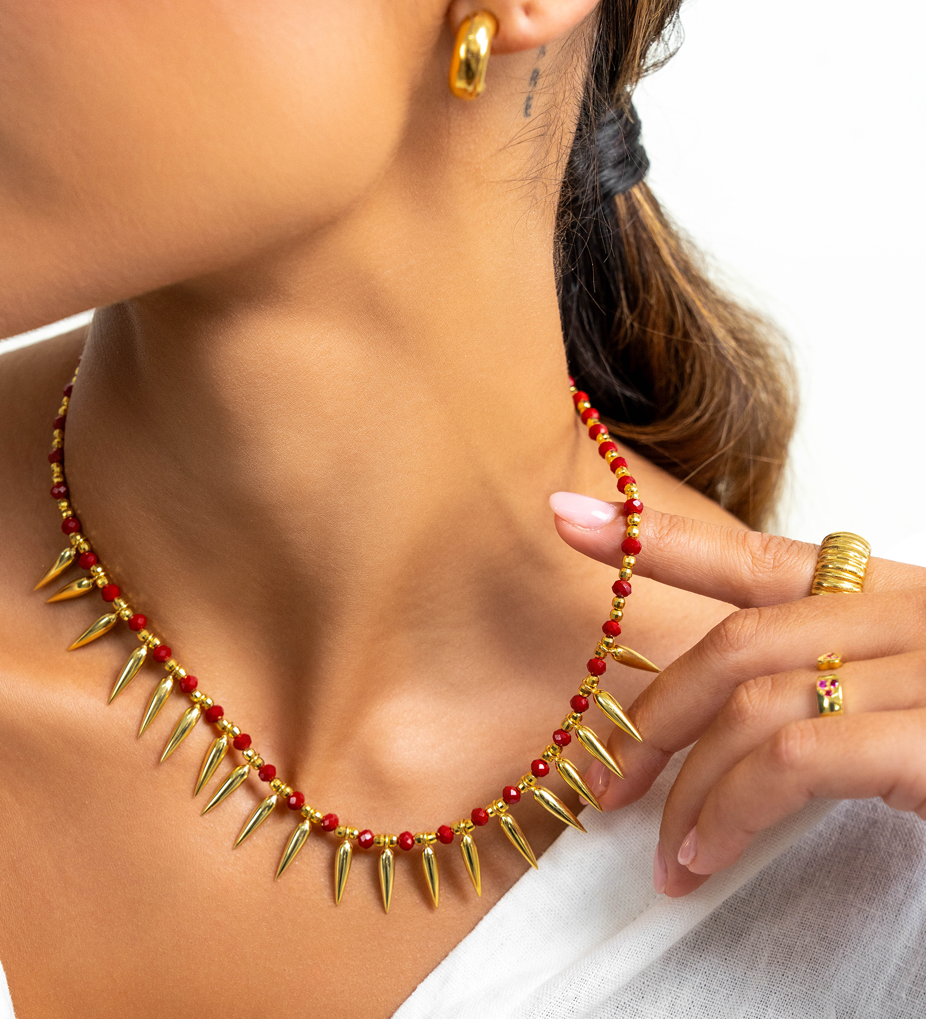 Jeremiah Necklace - Red